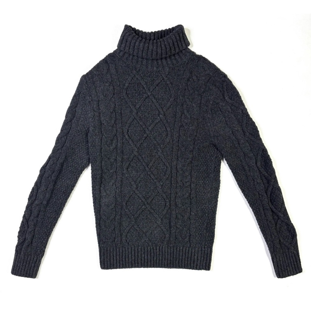 Abercrombie & Fitch Charcoal Turtleneck Sweater